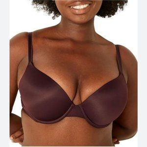 Pink Victoria's Secret Burgundy Push-Up  Bra Size 34 D